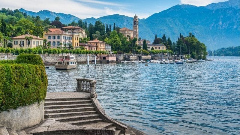 Paisagem do Lago Como para a extensão da Escola de Verão SILK